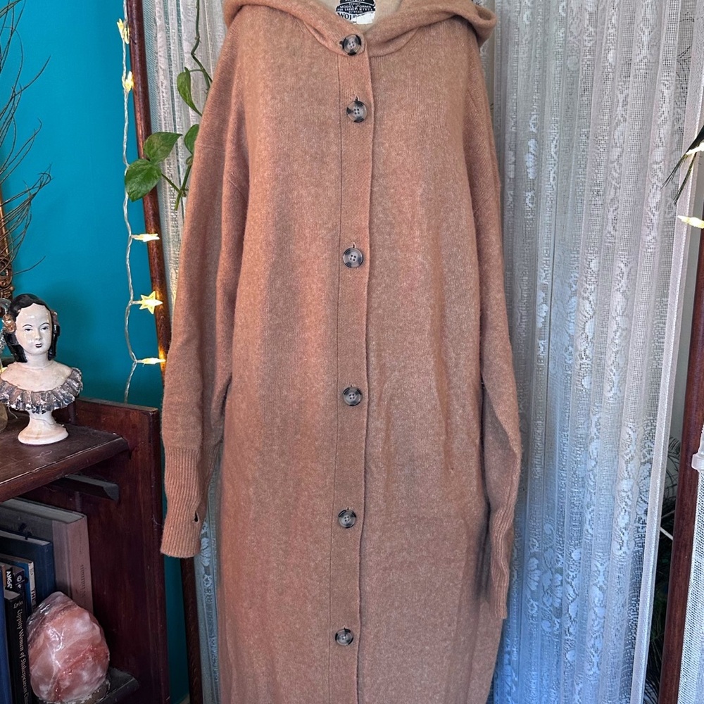 Everlane Wool Duster Jacket Size XL - Picture 5 of 9